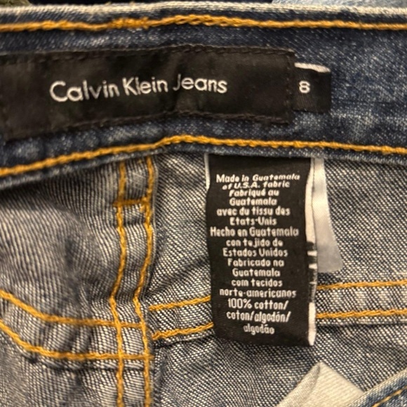 Calvin Klein Dark Wash Low Rise Jeans - Picture 5 of 8